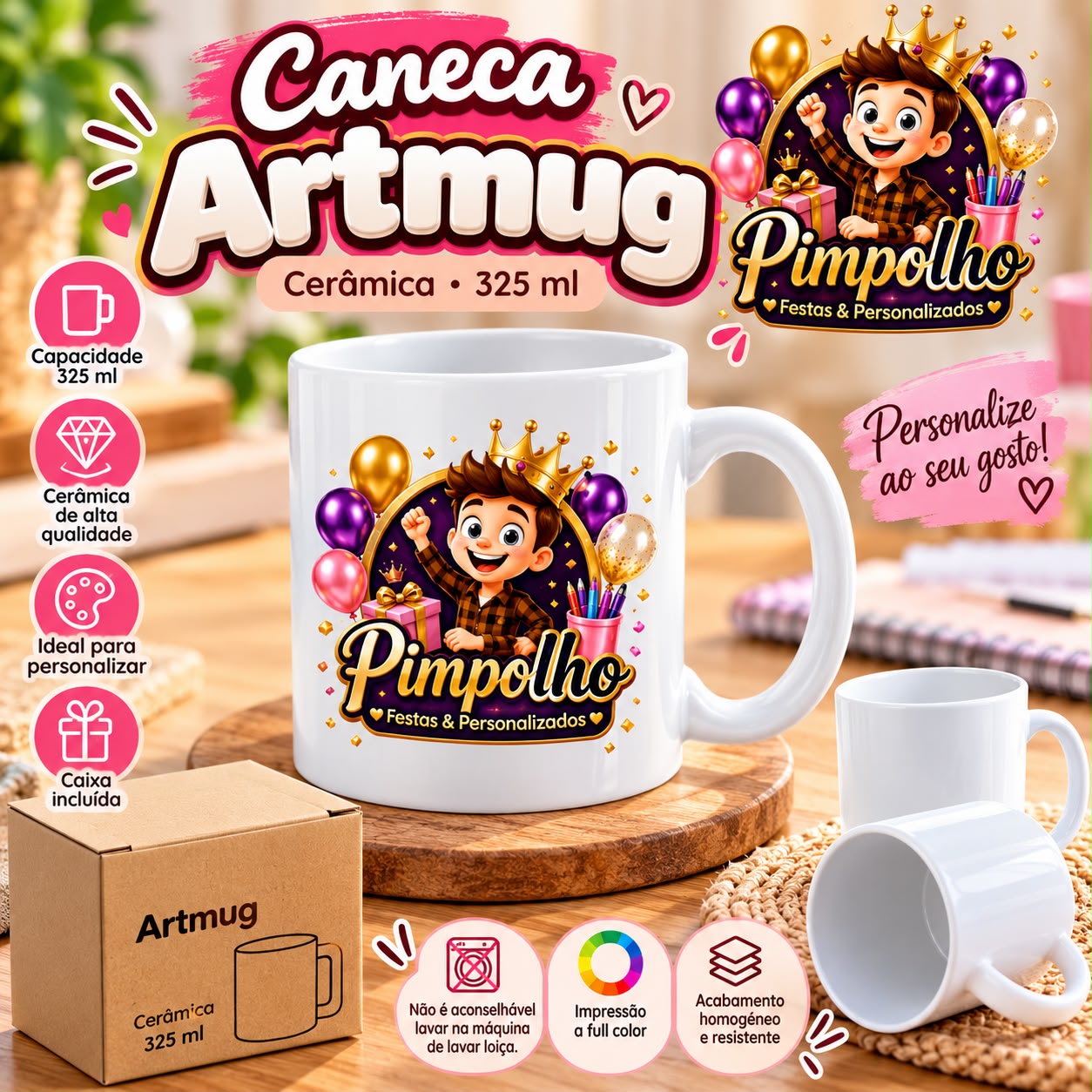 Apresentação de caneca-artmug, enviada pela Patrícia