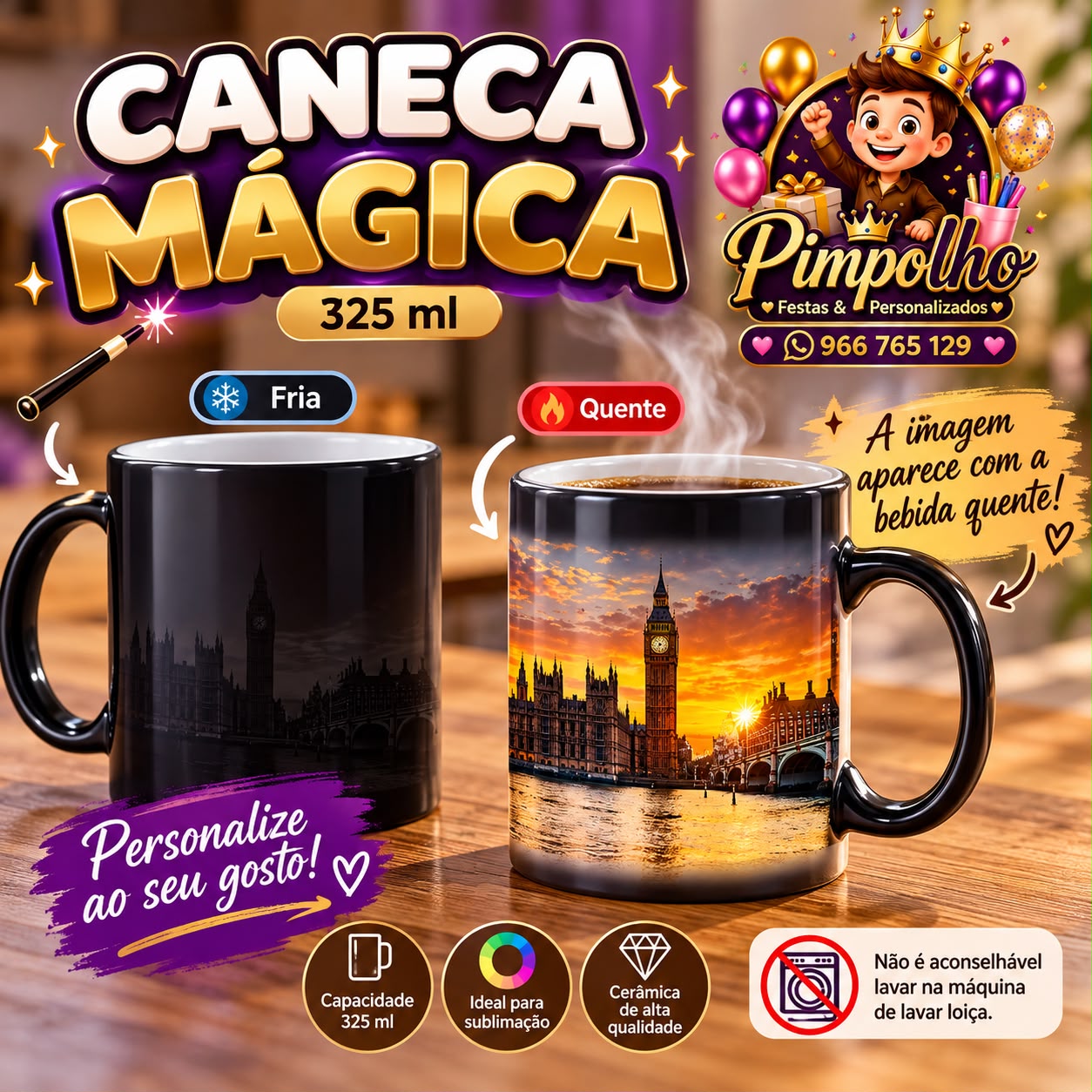 Apresentação de caneca-magica, enviada pela Patrícia