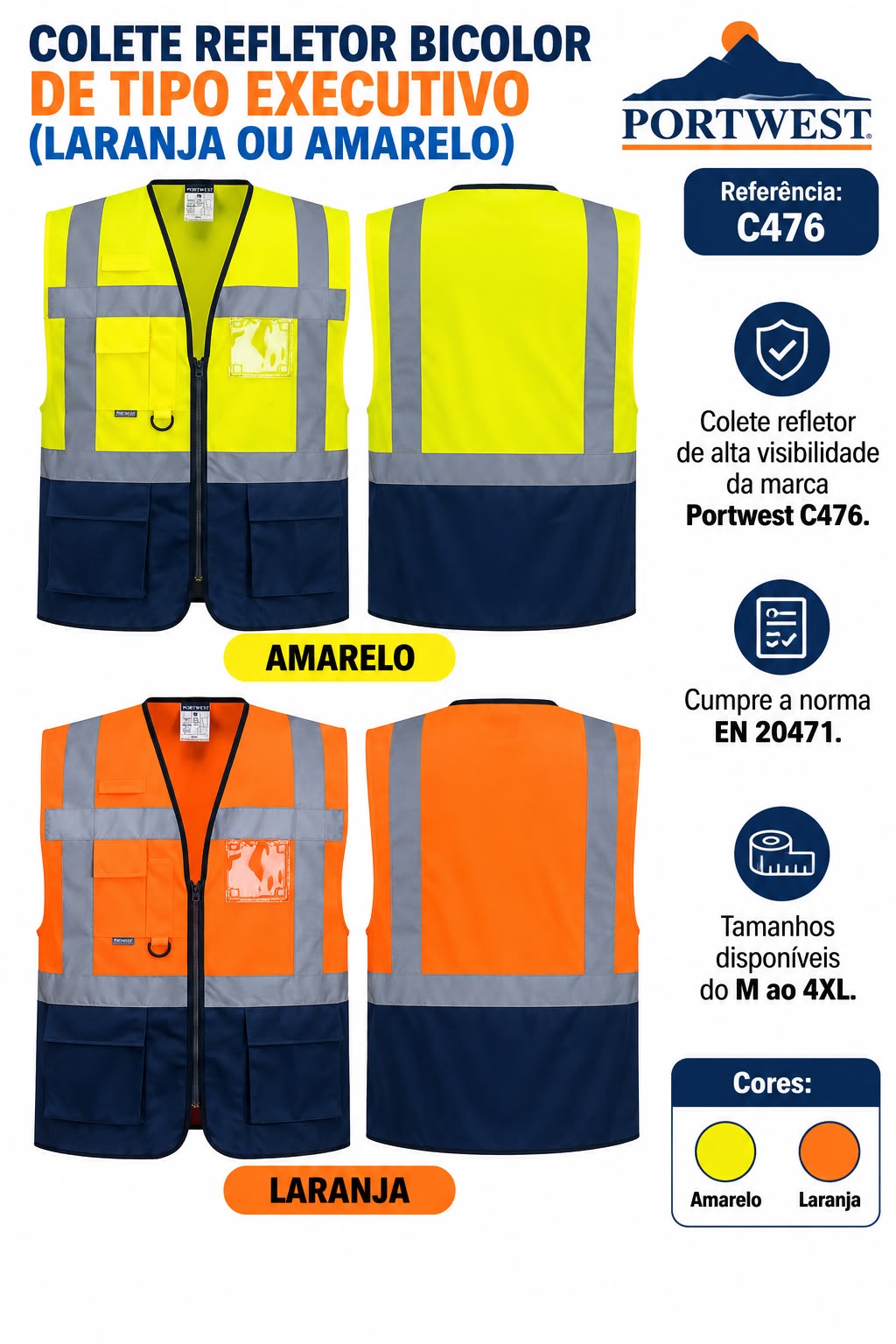 Ficha de colete-portwest-c476, enviada pela Patrícia